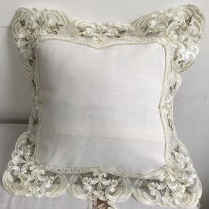 <span class=keywords><strong>Mantel</strong></span> de Lujo <span class=keywords><strong>con</strong></span> Bordado de Encaje <span class=keywords><strong>Dorado</strong></span> para Bodas y Banquetes, Elegante <span class=keywords><strong>Mantel</strong></span> <span class=keywords><strong>Blanco</strong></span> - Product Image 2