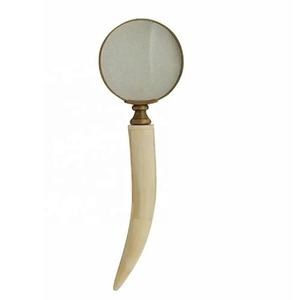 Lupa de Venta caliente con mango de hueso, lente de aumento decorativa para mesa, lector de libros, lupa, Accesorios de escritorio - Product Image 1