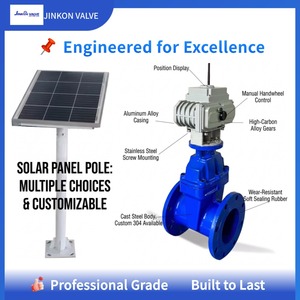 Vanne électrique <span class=keywords><strong>solaire</strong></span> intelligente 4G/LoRa avec contrôle par application mobile, vanne de régulation d'eau motorisée automatique robuste pour l'irrigation - Product Image 2