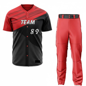 Uniforme de Béisbol Deportivo de Primera Calidad con Color y Nombre de Equipo Personalizados, Diseño Personalizado, Servicio OEM, Conjunto de Uniforme - Product Image 1