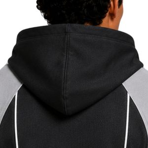 Conjunto Deportivo para Hombre, Negro y Gris Claro, Sin Mangas, con Capucha, Logotipo Personalizado, para Gimnasio, Fitness, Entrenamiento, Sudadera con Capucha y Pantalones Cortos, Ropa Deportiva - Product Image 5