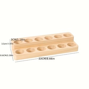 Organisateur de bouteilles d'aromathérapie en bois – Présentoir d'huiles essentielles pour la maison et le salon - Product Image 2