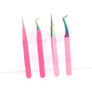 Pinzas de extensión de pestañas Vetus de acero inoxidable japonesas hechas a mano personalizadas profesionales OEM herramienta de belleza tipo Punta de volumen - Product Image 2