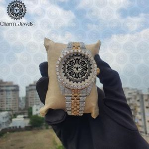 Charm_Jewels Luxury Gold <b>Watch</b> Women Analog Quartz Hollow Dial Round Case 38mm Crystal Bracelet Fashion Jewelry - Product Image 2