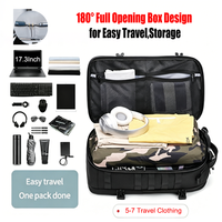 Sac à dos de compression sous vide étanche en Oxford avec fermeture éclair SBS, pour ordinateur portable 17,3 pouces, double dégonflage, sac de voyage extérieur avec poche latérale, OEM