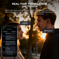 Écouteurs Traducteurs Sans Fil Sportifs 5G/Wi-Fi avec Rotation à 90°, Traduction Instantanée en 164 Langues, Assistant IA et Traduction Photo Gratuite et Permanente