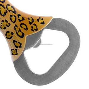Abrebotellas con estampado de leopardo en forma de pez, abrebotellas de cerveza de estilo Animal creativo, novedad, herramienta de barra de cocina de acero inoxidable - Product Image 4