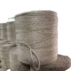 Fil de jute texturé 100 % écologique, naturel, de haute qualité, durable et biodégradable, 32 lb, 1 brin, bobine CB, pour tricot à la main - Product Image 1