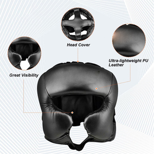 Premium Youth Ultimate Kickboxing Boxing Head Guard with <b>EVA</b> & PU Materials Durable Protective Gear for Safe Training - Product Image 4