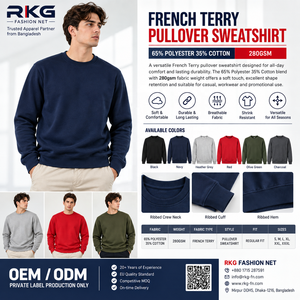Winter O-Neck Regular Fit <b>Fleece</b> <b>Sweatshirt</b> with Digital Printing Polyester/Cotton Material - Product Image 2