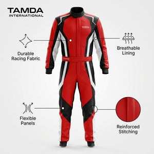 Traje de Carreras de Karts con Logotipo Personalizado |   Traje de Karting Profesional al por Mayor, Precio Económico, Diseño Personalizado, Gran Venta - Product Image 4