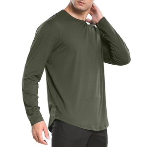 T-shirt respirant à manches longues pour homme, logo personnalisé, service OEM, vêtements de sport de haute qualité, t-shirts pour homme - Product Image 3