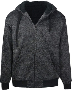 Sudadera con Capucha y Cremallera para Hombre, Estilo Industrial Neón Brillante, Color Sólido, Corte Holgado Informal, Rojo Otoñal, 100% Algodón Transpirable - Product Image 3