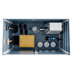 Casetta da Giardino Impermeabile in Resina 5x3FT con Porte Chiudibili a Chiave per Biciclette e Mobili da Esterno - Product Image 6