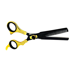 Kit de ciseaux de coiffure professionnels en acier inoxydable pour droitiers, à pointe arrondie, pour salon de coiffure - Product Image 4