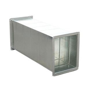 Conduit d'air HVAC rectangulaire préfabriqué en acier galvanisé, conduit de ventilation en acier galvanisé - Product Image 1