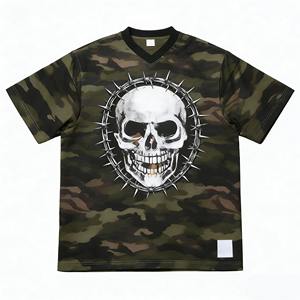 Camiseta Formal de Hombre, 100% Algodón Jersey, 300gsm, Impresión Digital, Corte Regular, Logotipo Frontal, Transpirable, Secado Rápido, Estilo Vintage - Product Image 1