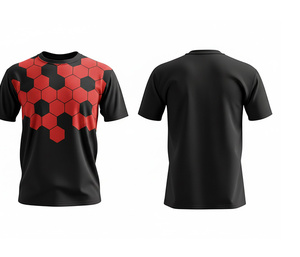 เสื้อยืดพิมพ์ลายแบบซับลิเมชั่นระดับพรีเมียม ผ้าระบายอากาศ แห้งเร็ว |   ไซส์ผู้ชาย ผู้หญิง และเยาวชน |   ชุดฝึกซ้อมน้ำหนักเบา แห้งเร็ว - Product Image 1