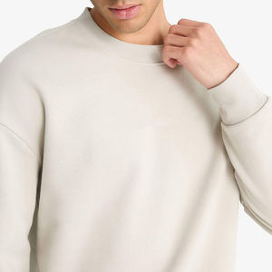 Sweat-shirt en molleton de coton premium pour homme, doux, chaud, confortable, col rond, coupe classique, respirant, imperméable, mode hiver - Product Image 5
