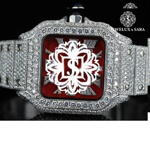 Direct Factory Supply <b>Gold</b> Iced Out Moissanite Diamond <b>Watch</b> for <b>Men</b> and Casual Events Available at Competitive Price from India - Product Image 3