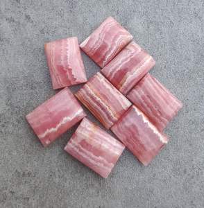 Rodocrosita Natural, Forma Rectangular, Cabujón, Parte Posterior Plana, Calibrada, Gema Suelta para Joyería - Product Image 4