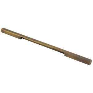 Poignée de meuble élégante en aluminium, profilée, pour tiroir, porte de placard, barre fine, finition PVD Or Noir - Product Image 5