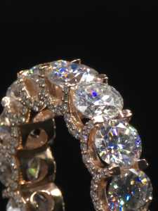 6mm VVS Lab Grown Diamond Eternity Band <b>Ring</b> 925 Sterling <b>Silver</b> Iced Out Full Eternity Men Hip Hop Diamond Look <b>Ring</b> Wholesale - Product Image 4