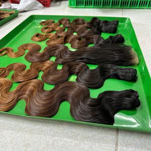 Extensiones de cabello humano natural rizado onda del cuerpo extensión de punta plana extensión virgen Remy extensiones de cabello humano doble dibujado encaje Frontal HD - Product Image 4