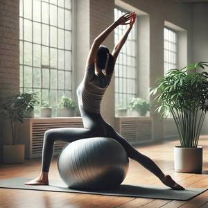 Pelota de Yoga de 45cm-75cm para Ejercicios de Estabilidad y Fitness, con PVC de Masaje Suave y Ecológico para Uso Universal - Product Image 4