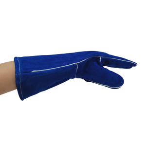 Guantes de Seguridad de Algodón Azul de 14 Pulgadas con Puño Recto, Duraderos, Antideslizantes, para Trabajo de Uso General - Product Image 5