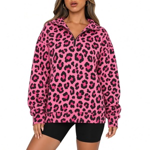 Women’s <b>Light</b> Grey Autumn <b>Leaf</b> Print Half-Zip Sweatshirt Oversized Long Sleeve Quarter-Zip Maple <b>Leaf</b> Pullover Cozy Casual - Product Image 5