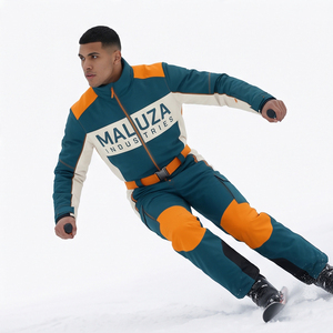 Traje de Esquí Personalizado de Fábrica, Sublimado, Impermeable, con Capucha, de Poliéster/Nailon para Hombre, Chaqueta de Snowboard Térmica, Cortavientos y Cálida - Product Image 4