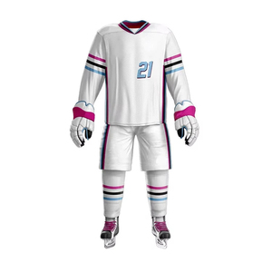 Nouvelle quantité en gros de vêtements de sport, best-seller, respirant, imprimé, séchage rapide, uniforme de hockey sur glace 100% polyester, entièrement personnalisé - Product Image 1