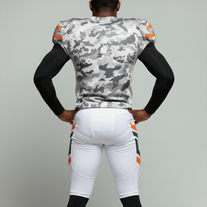 Uniforme de Fútbol Americano OEM para Hombre, 100% Poliéster, Transpirable, Talla Grande, Manga Corta, Antibacterial, Secado Rápido, Color y Logotipo Personalizables - Product Image 3