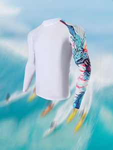 Maillot de bain à manches longues pour homme, protection UV, séchage rapide, performance, UPF 50+, protection UPF - Product Image 4