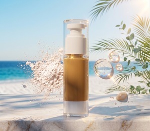 Crème solaire minérale SPF30 avec oxyde de zinc et acide hyaluronique, crème solaire pour le visage 30g, flacon sous vide, MOQ 700 - Product Image 4
