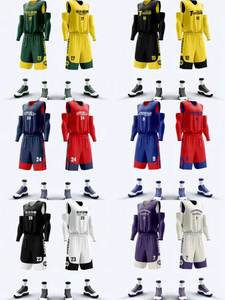 Ensemble d'uniformes de basketball personnalisés pour équipe – Maillots respirants par sublimation et shorts assortis – Vêtements de sport OEM en gros - Product Image 4