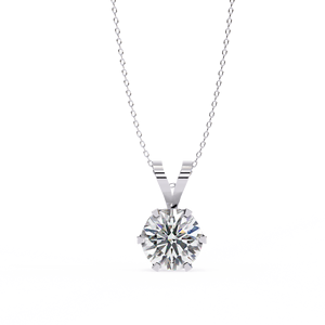จี้เพชรทรงกลม 2 กะรัต 8 ขา ตัวเรือนทองคำแท้ 14K แบบมินิมอล ได้รับการรับรองจาก IGI เหมาะสำหรับเป็นของขวัญสำหรับผู้หญิงในงานปาร์ตี้ - Product Image 6