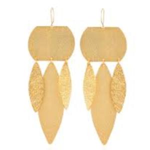 18K <b>Gold</b> Plated Brass <b>Earrings</b> Bohemia Style Women's Fashion <b>Dangle</b> <b>Earrings</b> Party Jewelry - Product Image 2