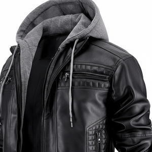 Unisex Sheep Skin Leather Winter <b>Jacket</b> Letter Waterproof Windproof High Quality Latest Design Casual Comfortable Professional - Product Image 5