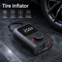 Portable ABS Wireless Tire Inflator Max 150PSI Digital Pressure Display Auto Stop Rechargeable Cordless Air Compressor