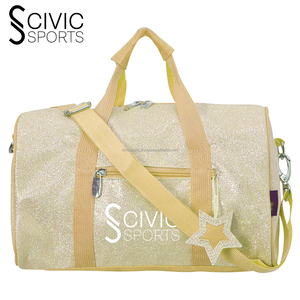 Girls Glitter Dance Duffle <b>Bag</b> Canvas Overnight Travel Gym Sport Gym <b>Bag</b> <b>Shoe</b> Compartment Fitness Kids <b>Bag</b> - Product Image 1