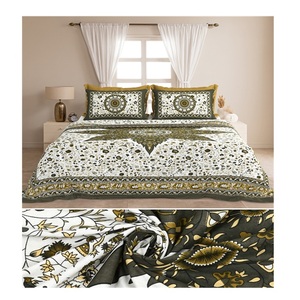 Juego de Ropa de Cama Premium de 3 Piezas, 100% Algodón, Resistente a la Decoloración, con Estampado Floral Simple de Manthan, para Todas las Temporadas - Product Image 1