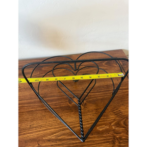 Corazón Decorativo de Hierro Forjado Negro Vintage para Colgar en la Pared, Decoración Metálica en Forma de Corazón para el Hogar y el Jardín - Product Image 2
