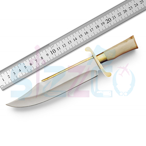 OEM Wholesale 17" Factory Made Cheap Low Price Handmade D2 Steel Camel <b>Bone</b> Brass <b>Handle</b> Hunting Camping <b>Knife</b> Ideal Gift - Product Image 5