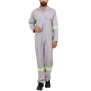 High Quality Safety Short Sleeve Work <b>Overalls</b> Uniforms <b>Construction</b> Work Wear Suit Coverall In Different Color - Product Image 2