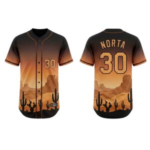 เสื้อเบสบอลไล่เฉดสีฟ้าอมเขียวอ่อน แบบไล่สีขาว ผลิตด้วยเทคนิค Sublimation ผ้าโพลีเอสเตอร์ผสมสแปนเด็กซ์ สำหรับทีมกีฬาสันทนาการ - Product Image 4