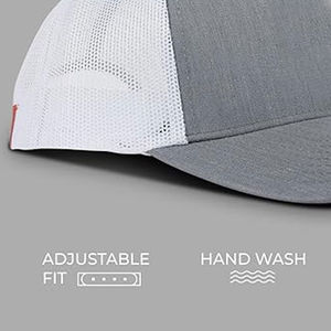 Gorras de béisbol deportivas de malla de 6 paneles personalizadas con cierre a presión, gorras trucker de camuflaje de pato con parche de cuero, a la moda para ciclismo, playa y actividades al aire libre. - Product Image 5