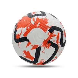 Ballon de football Lawd Sports taille 5, blanc, noir, bleu, durable, léger, écologique, 0,4-0,45 kg, pour entraînement et match, sac OPP - Product Image 1