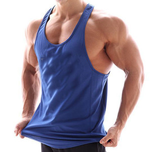 Camiseta sin mangas de punto para hombre, color sólido, cuello redondo, estilo casual, color canela con ribete oscuro - Product Image 4